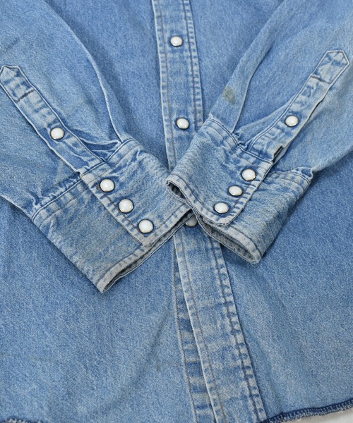Wrangler（ラングラー）の「【ヴィンテージ古着】 Wrangler/ラングラー デニム ウエスタンシャツ（シャツ/ブラウス・メンズ・ブルー・LARGE）」の6枚目の写真