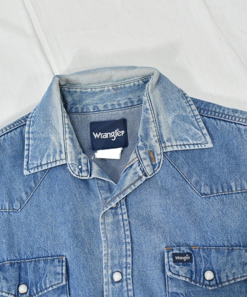 Wrangler（ラングラー）の「【ヴィンテージ古着】 Wrangler/ラングラー デニム ウエスタンシャツ（シャツ/ブラウス・メンズ・ブルー・LARGE）」の7枚目の写真