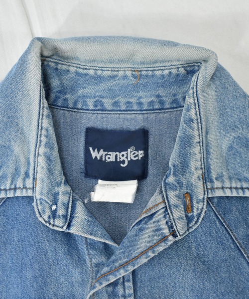 Wrangler（ラングラー）の「【ヴィンテージ古着】 Wrangler/ラングラー デニム ウエスタンシャツ（シャツ/ブラウス・メンズ・ブルー・LARGE）」の4枚目の写真
