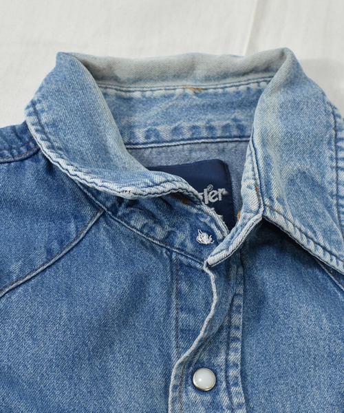 Wrangler（ラングラー）の「【ヴィンテージ古着】 Wrangler/ラングラー デニム ウエスタンシャツ（シャツ/ブラウス・メンズ・ブルー・LARGE）」の8枚目の写真