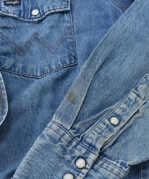 Wrangler（ラングラー）の「【ヴィンテージ古着】 Wrangler/ラングラー デニム ウエスタンシャツ（シャツ/ブラウス・メンズ・ブルー・LARGE）」の10枚目の写真
