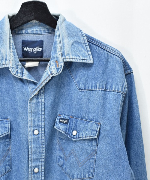 Wrangler（ラングラー）の「【ヴィンテージ古着】 Wrangler/ラングラー デニム ウエスタンシャツ（シャツ/ブラウス・メンズ・ブルー・LARGE）」の14枚目の写真