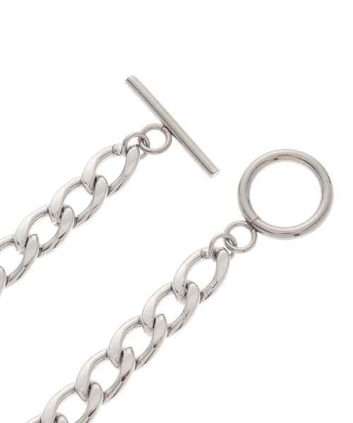 tk.TAKEO KIKUCHI（ティーケータケオキクチ）の「◆ステンレスアソートチェーンブレスレット（ブレスレット・レディース・シルバー系/シルバー・00）」の5枚目の写真