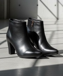 LibertyDoll/7.5cmチャンキーヒール ポインテッドトゥ ショートブーツ(9014)