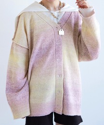 w closet | 【前後2WAY】グラデーションカラーカーディガン(カーディガン/ボレロ)
