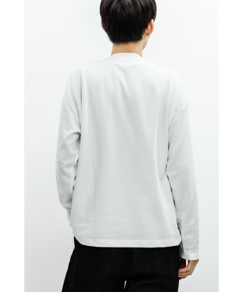 Beno（ビーノ）の「コットンタッチダンボール アートデザイン ロングスリーブTEE（Tシャツ/カットソー・メンズ・グレイッシュブルー/ホワイト/ブラック・M/L）」の12枚目の写真