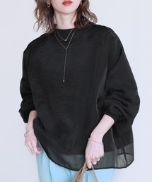 reca | オーガンジー重ねラグランプルオーバー(スウェット)