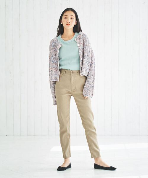 coen（コーエン）の「ハリヌキリブタンクトップ（タンクトップ・レディース・ブラック/ホワイト/ダークブラウン/ライム・M/L）」の7枚目の写真