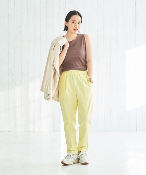 coen（コーエン）の「ハリヌキリブタンクトップ（タンクトップ・レディース・ブラック/ホワイト/ダークブラウン/ライム・M/L）」の9枚目の写真