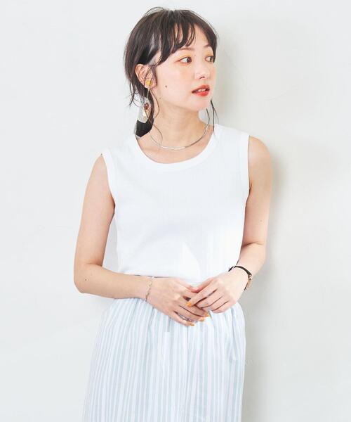 coen（コーエン）の「ハリヌキリブタンクトップ（タンクトップ・レディース・ブラック/ホワイト/ダークブラウン/ライム・M/L）」の14枚目の写真