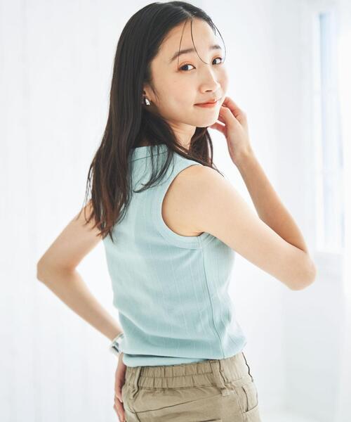 coen（コーエン）の「ハリヌキリブタンクトップ（タンクトップ・レディース・ブラック/ホワイト/ダークブラウン/ライム・M/L）」の17枚目の写真