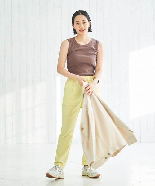 coen（コーエン）の「ハリヌキリブタンクトップ（タンクトップ・レディース・ブラック/ホワイト/ダークブラウン/ライム・M/L）」の18枚目の写真