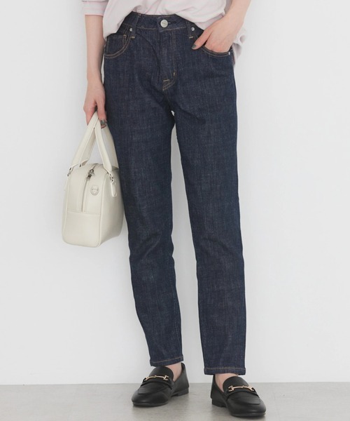 AMERICAN HOLIC(アメリカンホリック)の「テーパードデニム(デニムパンツ・レディース・ライトインディゴブルー/インディゴブルー/ワンウォッシュ/ブラック/ブルー系その他・XS/S/M/L/XL)」の7枚目の写真