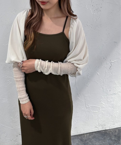 apres jour mignon(アプレジュールミニョン)の「カップ付きキャミワンピース【ZOZOTOWN限定アイテム】(ワンピース・レディース・オートミール/ネイビー/ブラック/ダークブラウン・フリー/X-LARGE)」の17枚目の写真