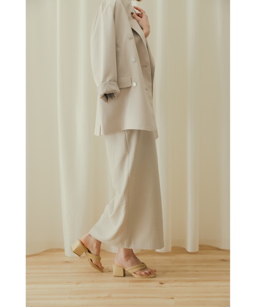 SENSE OF PLACE by URBAN RESEARCH（センスオブプレイスバイアーバンリサーチ）の「リネンライクスリットタイトスカート（スカート・レディース・チャコールグレー/ライトベージュ/ブラック/オレンジ/ライトブルー・X-SMALL/SMALL/MEDIUM/LARGE/TALL）」の7枚目の写真