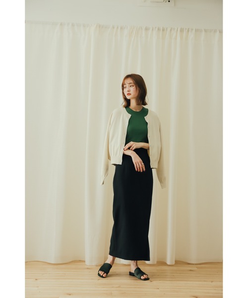 SENSE OF PLACE by URBAN RESEARCH（センスオブプレイスバイアーバンリサーチ）の「リネンライクスリットタイトスカート（スカート・レディース・チャコールグレー/ライトベージュ/ブラック/オレンジ/ライトブルー・X-SMALL/SMALL/MEDIUM/LARGE/TALL）」の16枚目の写真