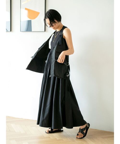 Ungrid（アングリッド）の「ミリタリーデザインベスト（ベスト・レディース・ブラック/カーキ/オフホワイト・FREE）」の7枚目の写真