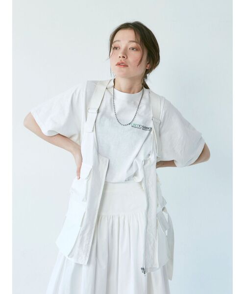 Ungrid（アングリッド）の「ミリタリーデザインベスト（ベスト・レディース・ブラック/カーキ/オフホワイト・FREE）」の9枚目の写真