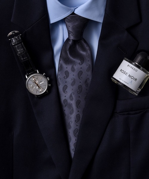 CALIFORNIA OUTFITTERS（カリフォルニア アウトフィッターズ）の「STD 3-  ビジネス ストライプ  カジュアル フォーマル ペイズリー ニット ネクタイ（ネクタイ・メンズ・ブラック/ワイン系/ワイン系1/ネイビー×ホワイト/ネイビー系7/ネイビー系4/ネイビー系5/ネイビー系6/ネイビー系2/ネイビー系3/ネイビー系1/ブラウン系1/ブラウン系2/グレー系1/グレー系2/グレー系3/ネイビー/グレー/グリーン系1/ブラウン系3/レッド/オリーブ/グリーン・ONE SIZE）」の5枚目の写真