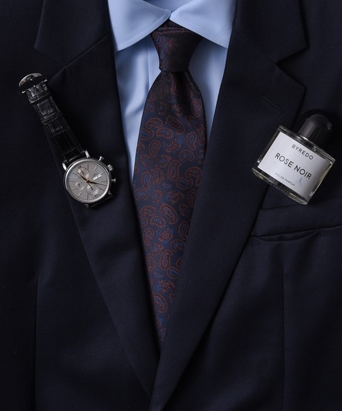 CALIFORNIA OUTFITTERS（カリフォルニア アウトフィッターズ）の「STD 3-  ビジネス ストライプ  カジュアル フォーマル ペイズリー ニット ネクタイ（ネクタイ・メンズ・ブラック/ワイン系/ワイン系1/ネイビー×ホワイト/ネイビー系7/ネイビー系4/ネイビー系5/ネイビー系6/ネイビー系2/ネイビー系3/ネイビー系1/ブラウン系1/ブラウン系2/グレー系1/グレー系2/グレー系3/ネイビー/グレー/グリーン系1/ブラウン系3/レッド/オリーブ/グリーン・ONE SIZE）」の15枚目の写真