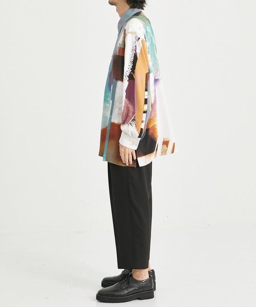 UJOH HOMME / ウジョーオム】Cord Slit Shirt/コードスリット