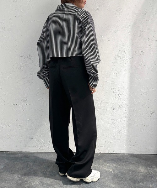 apres jour mignon（アプレジュールミニョン）の「アソートクロップドシャツ【ZOZOTOWN限定アイテム】（シャツ/ブラウス・レディース・ネイビー/ブラック/オフホワイト/ブルー・X-LARGE/フリー）」の19枚目の写真