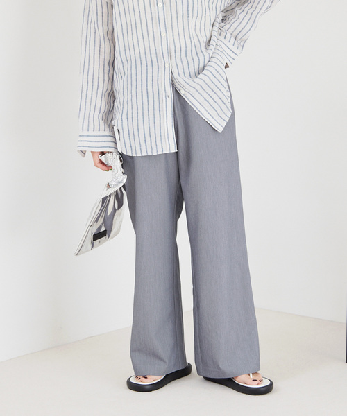 JOURNAL STANDARD relume(ジャーナルスタンダード レリューム)の「TRストレッチイージーパンツ(その他パンツ・レディース・ブラック/グレー・36/38)」の2枚目の写真