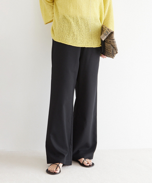 JOURNAL STANDARD relume(ジャーナルスタンダード レリューム)の「TRストレッチイージーパンツ(その他パンツ・レディース・ブラック/グレー・36/38)」の1枚目の写真