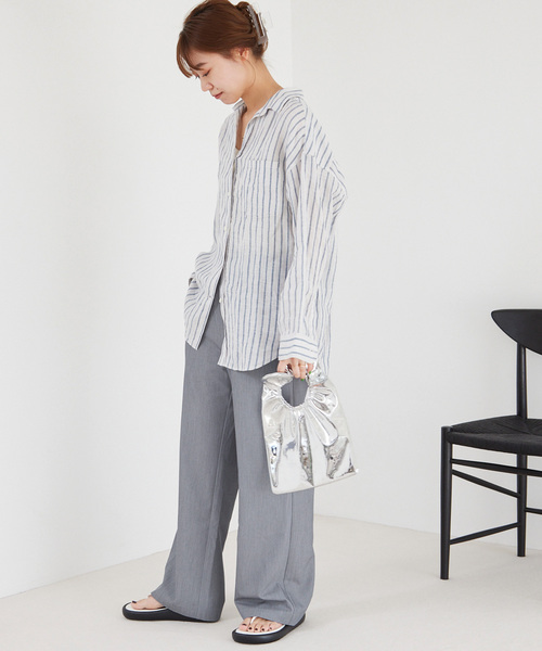 JOURNAL STANDARD relume(ジャーナルスタンダード レリューム)の「TRストレッチイージーパンツ(その他パンツ・レディース・ブラック/グレー・36/38)」の12枚目の写真