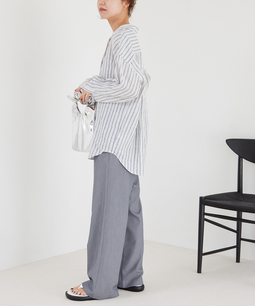 JOURNAL STANDARD relume(ジャーナルスタンダード レリューム)の「TRストレッチイージーパンツ(その他パンツ・レディース・ブラック/グレー・36/38)」の19枚目の写真