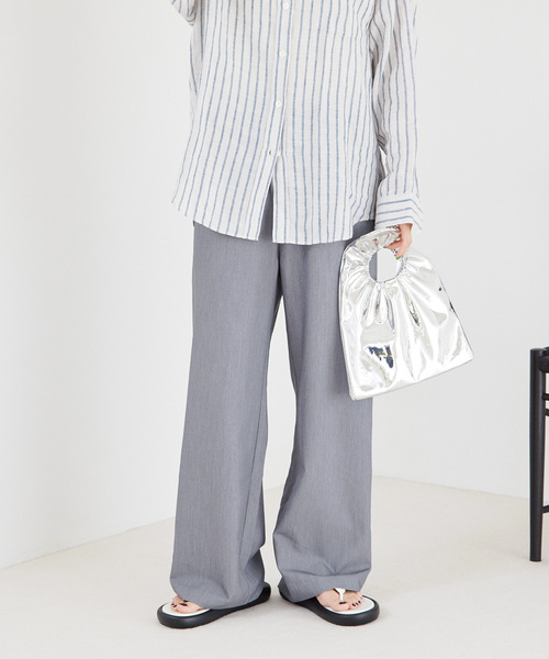 JOURNAL STANDARD relume(ジャーナルスタンダード レリューム)の「TRストレッチイージーパンツ(その他パンツ・レディース・ブラック/グレー・36/38)」の16枚目の写真