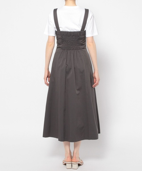 Andemiu（アンデミュウ）の「オーバーオールフウジャンスカ199477（ジャンパースカート・レディース・チャコール/アイボリー/ベージュ・FREE）」の11枚目の写真