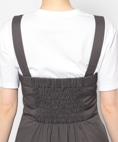 Andemiu（アンデミュウ）の「オーバーオールフウジャンスカ199477（ジャンパースカート・レディース・チャコール/アイボリー/ベージュ・FREE）」の16枚目の写真