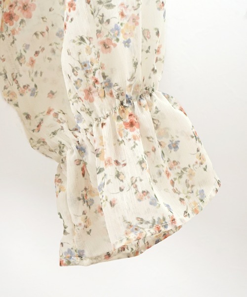 flower（フラワー）の「フローラルキャンディブラウス（シャツ/ブラウス・レディース・ブルー/アイボリー・FREE）」の18枚目の写真