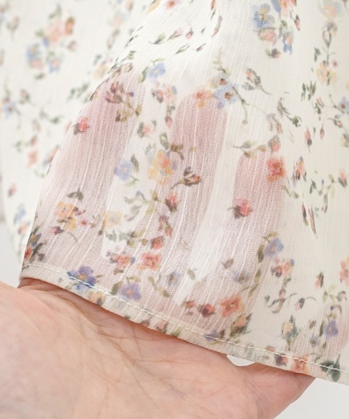 flower（フラワー）の「フローラルキャンディブラウス（シャツ/ブラウス・レディース・ブルー/アイボリー・FREE）」の19枚目の写真