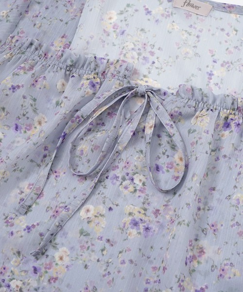 flower（フラワー）の「フローラルキャンディブラウス（シャツ/ブラウス・レディース・ブルー/アイボリー・FREE）」の21枚目の写真