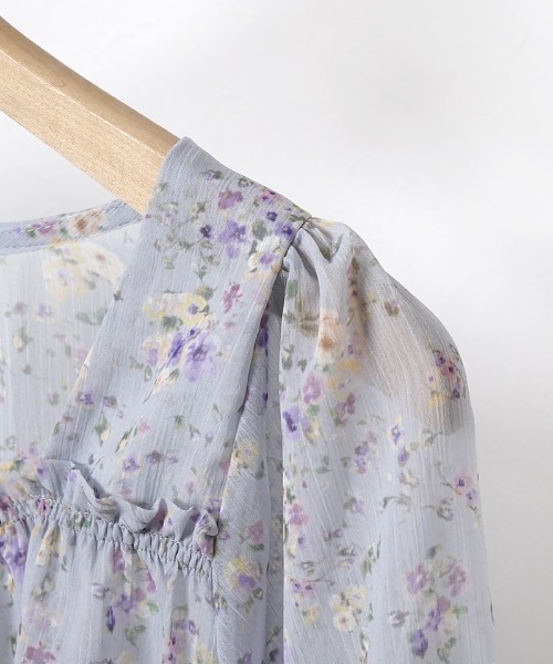 flower（フラワー）の「フローラルキャンディブラウス（シャツ/ブラウス・レディース・ブルー/アイボリー・FREE）」の22枚目の写真