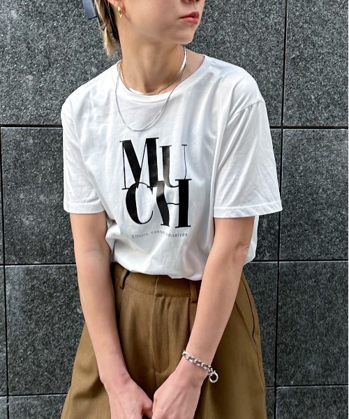 feepur(フェピュール)の「MUCH光沢ラバーTee(Tシャツ/カットソー・レディース・ホワイト×ブラック/ホワイト/ブルー/チャコールグレー/オフホワイト・MEDIUM)」の22枚目の写真