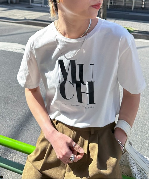 feepur(フェピュール)の「MUCH光沢ラバーTee(Tシャツ/カットソー・レディース・ホワイト×ブラック/ホワイト/ブルー/チャコールグレー/オフホワイト・MEDIUM)」の10枚目の写真