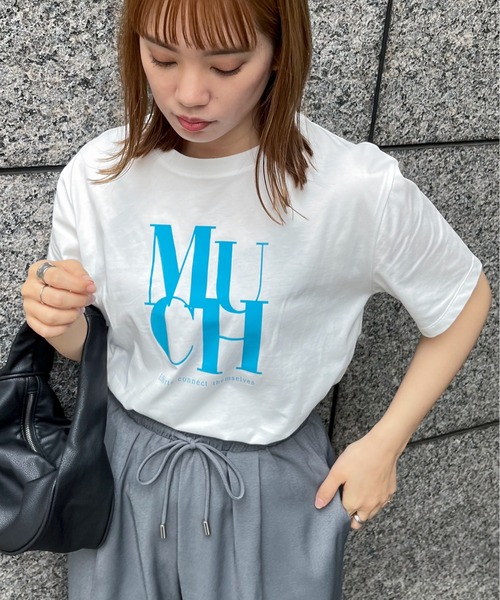 feepur(フェピュール)の「MUCH光沢ラバーTee(Tシャツ/カットソー・レディース・ホワイト×ブラック/ホワイト/ブルー/チャコールグレー/オフホワイト・MEDIUM)」の19枚目の写真
