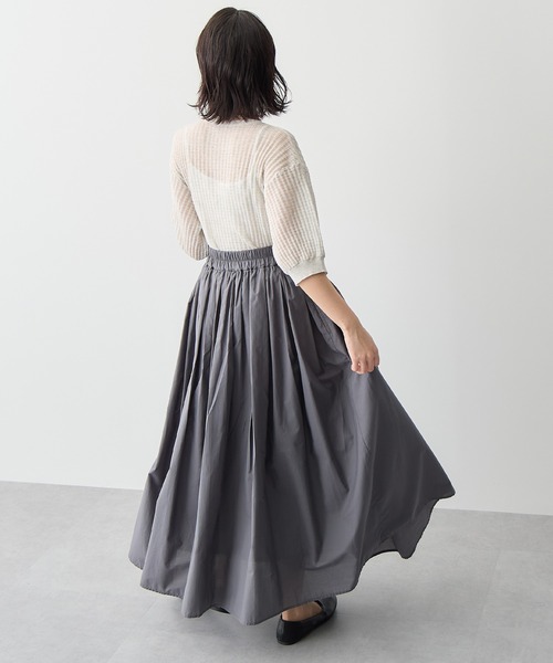 for/c（フォーシー）の「ギャザーフレアスカート【サスティナブル】（スカート・レディース・チャコール/グレイッシュブルー・M/L）」の19枚目の写真