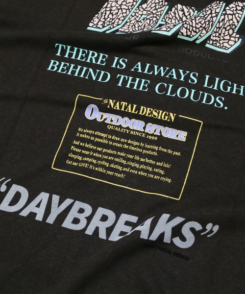 NATAL DESIGN(ネイタルデザイン)の「HEMP TEE PRINTED DAYBREAKS(Tシャツ/カットソー・メンズ・ホワイト/ブラック/セージグリーン/サーモンピンク・MEDIUM/LARGE/X-LARGE)」の8枚目の写真