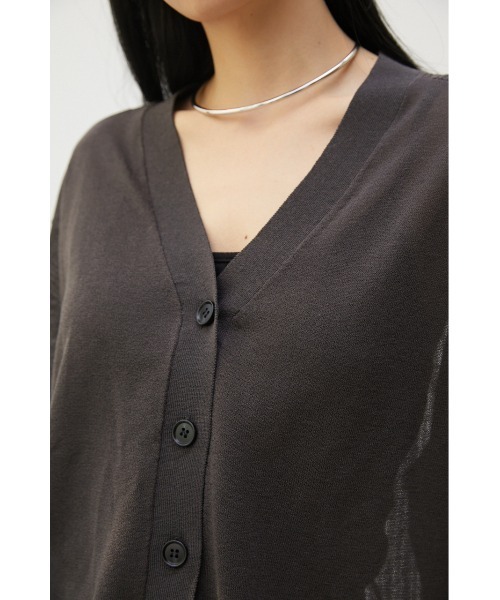 crie conforto（クリーコンフォルト）の「バックメッシュカーデ（カーディガン/ボレロ・レディース・オフホワイト/ブルー/ライトパープル/ピンク/チャコールグレー/ボルドー・FREE）」の20枚目の写真