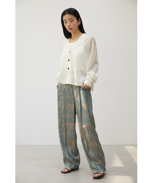 crie conforto（クリーコンフォルト）の「バックメッシュカーデ（カーディガン/ボレロ・レディース・オフホワイト/ブルー/ライトパープル/ピンク/チャコールグレー/ボルドー・FREE）」の8枚目の写真