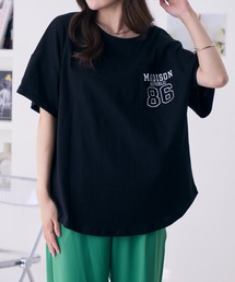 バックカレッジロゴ オーバーTシャツ