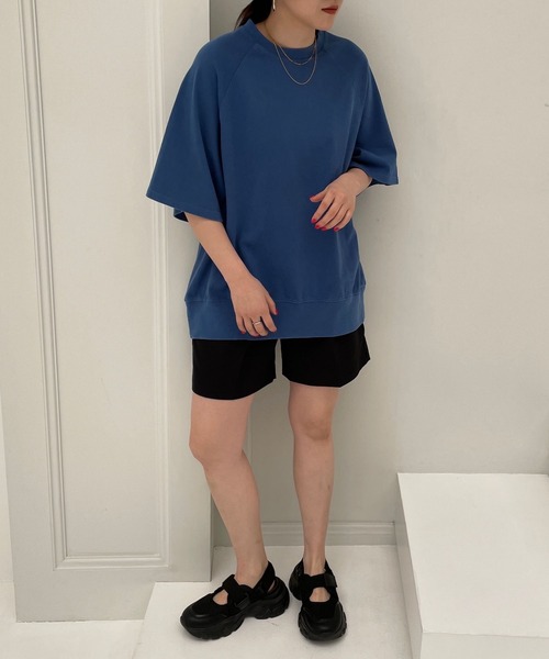 LOWRYS FARM（ローリーズファーム）の「ＵＮＩＳＥＸカコウＳＳ　197589（Tシャツ/カットソー・レディース・ブルー/アイボリー/グレー・FREE）」の11枚目の写真