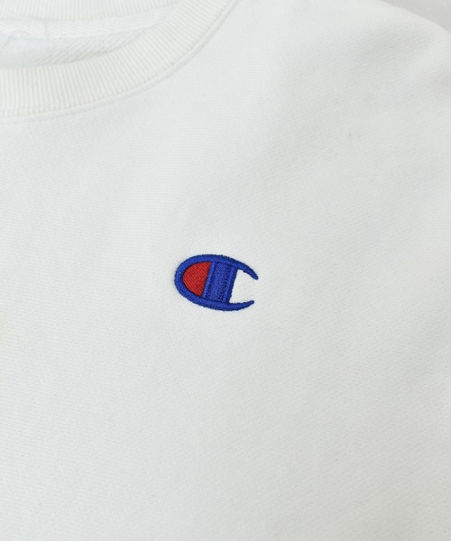 Champion(チャンピオン)の「【ヴィンテージ古着】Champion / チャンピオン ロゴ刺繍 クルーネックスウェット(スウェット・メンズ・ホワイト・SMALL)」の4枚目の写真