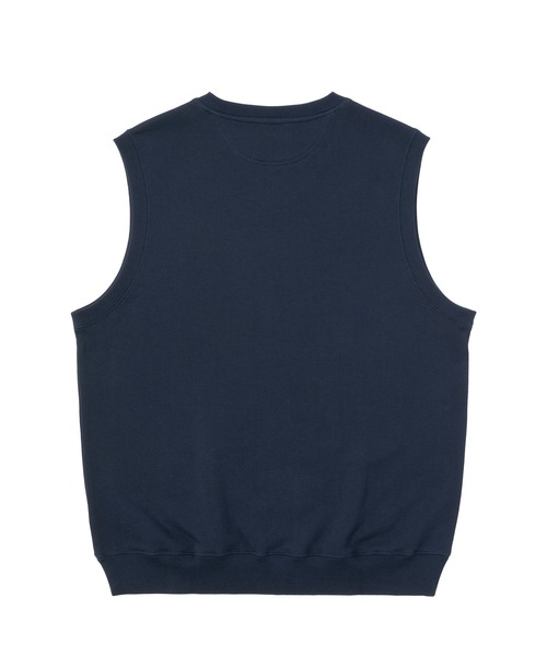 HUF（ハフ）の「OG LOGO FLEECE VEST / HUF ロゴ　ベスト（ベスト・メンズ・ネイビー/オレンジ系その他/ブラック/アッシュグレー/スカイブルー・SMALL/LARGE/X-LARGE/MEDIUM）」の6枚目の写真