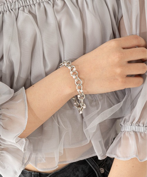 Chico（チコ）の「リングパールブレスレット（ブレスレット・レディース・シルバー/ゴールド・FREE）」の3枚目の写真