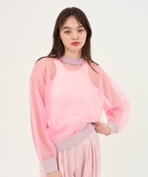 TINA：JOJUN | シアーニット プルオーバー TINA：JOJUN(ニット/セーター)